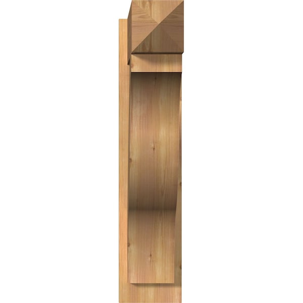 Funston Arts & Crafts Smooth Outlooker, Western Red Cedar, 7 1/2W X 28D X 34H